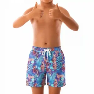 Pantaloneta de baño y Playa para Niño Tigre - Grupo Familiar